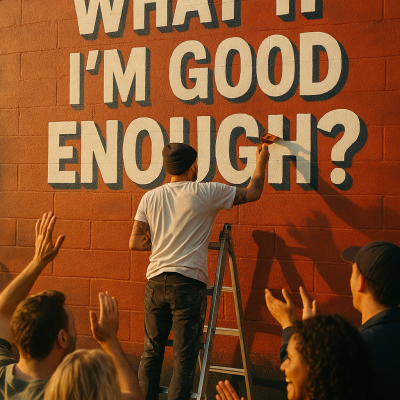 Muralist's Inspirational Moment_