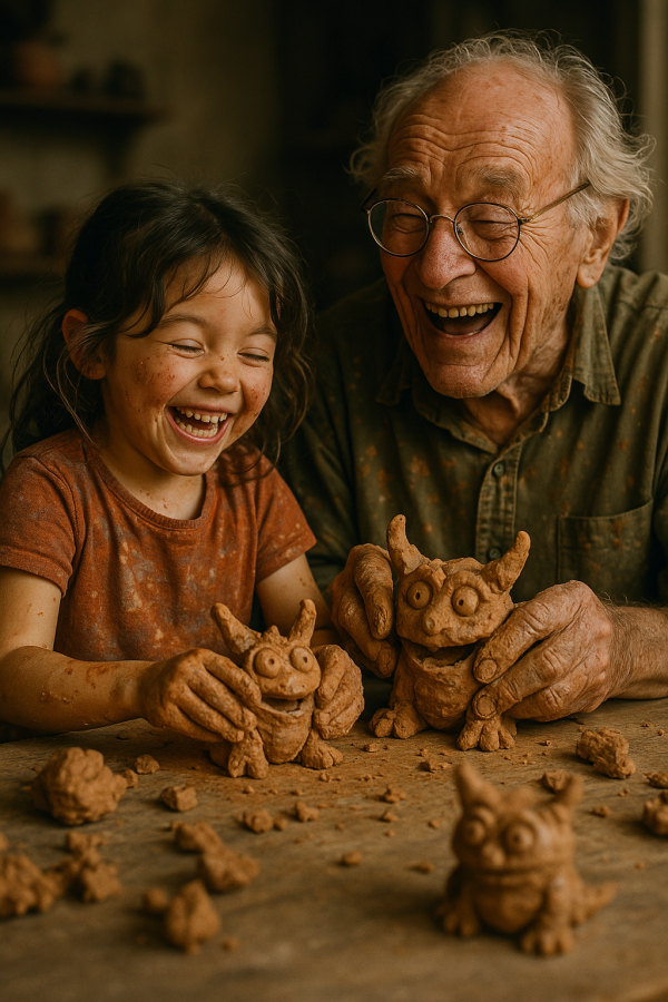 Generations Sculpting Together_