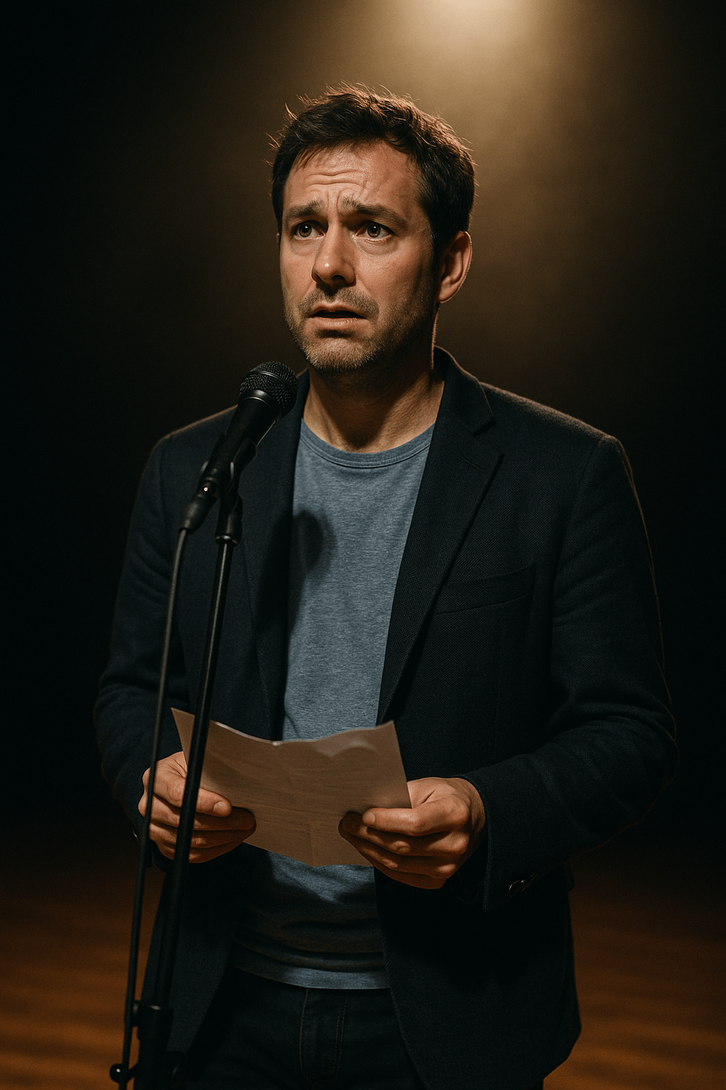 Vulnerable Speaker Onstage canvas wall art for living room