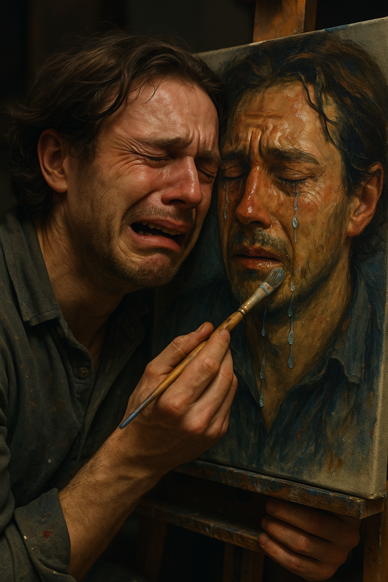 Crying Artist Portrait_