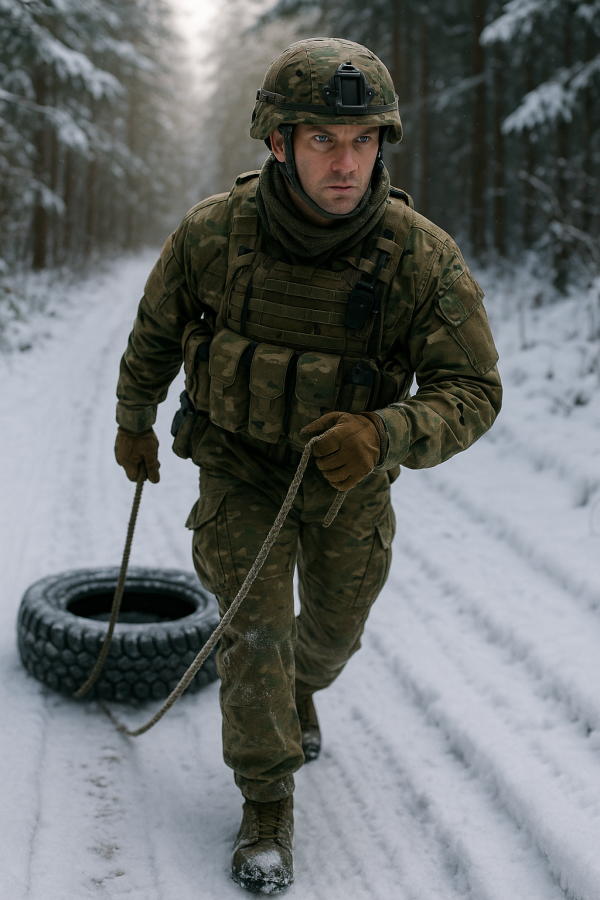 Tire Dragging Soldier