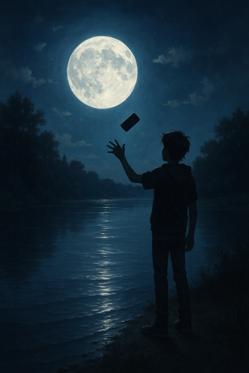 Phone in River_