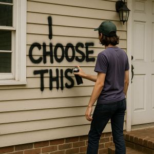 Graffiti On House