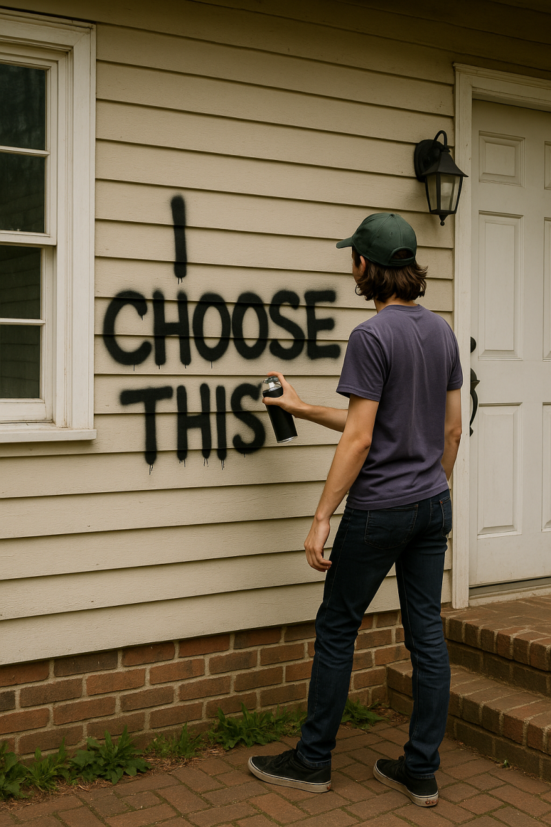 Graffiti on House_