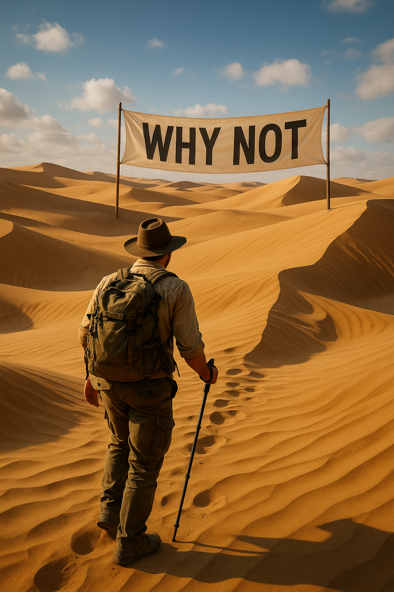 Traveler's Desert Journey_
