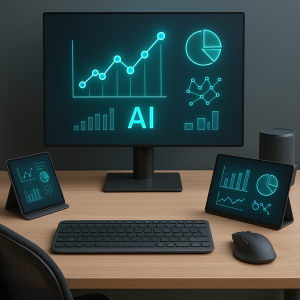 Futuristic Tech Workspace
