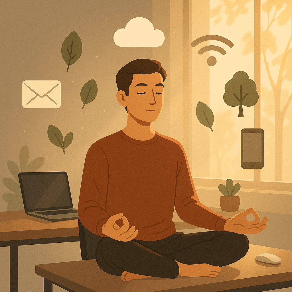 Mindful Digital Balance canvas wall art for living room