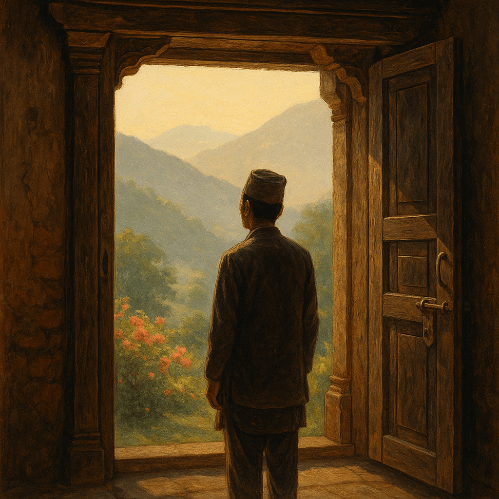 Nostalgic Nepali Morning printable art for gallery wall