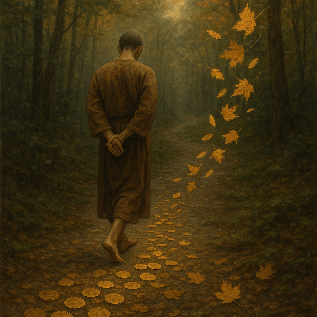 Mindful Forest Walk digital artwork for bedroom or office