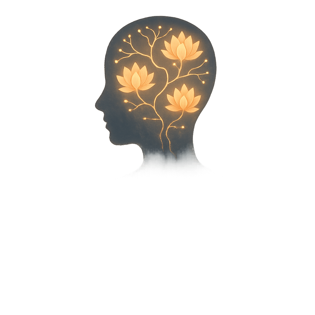 Meditative Neural Glow digital artwork for bedroom or office