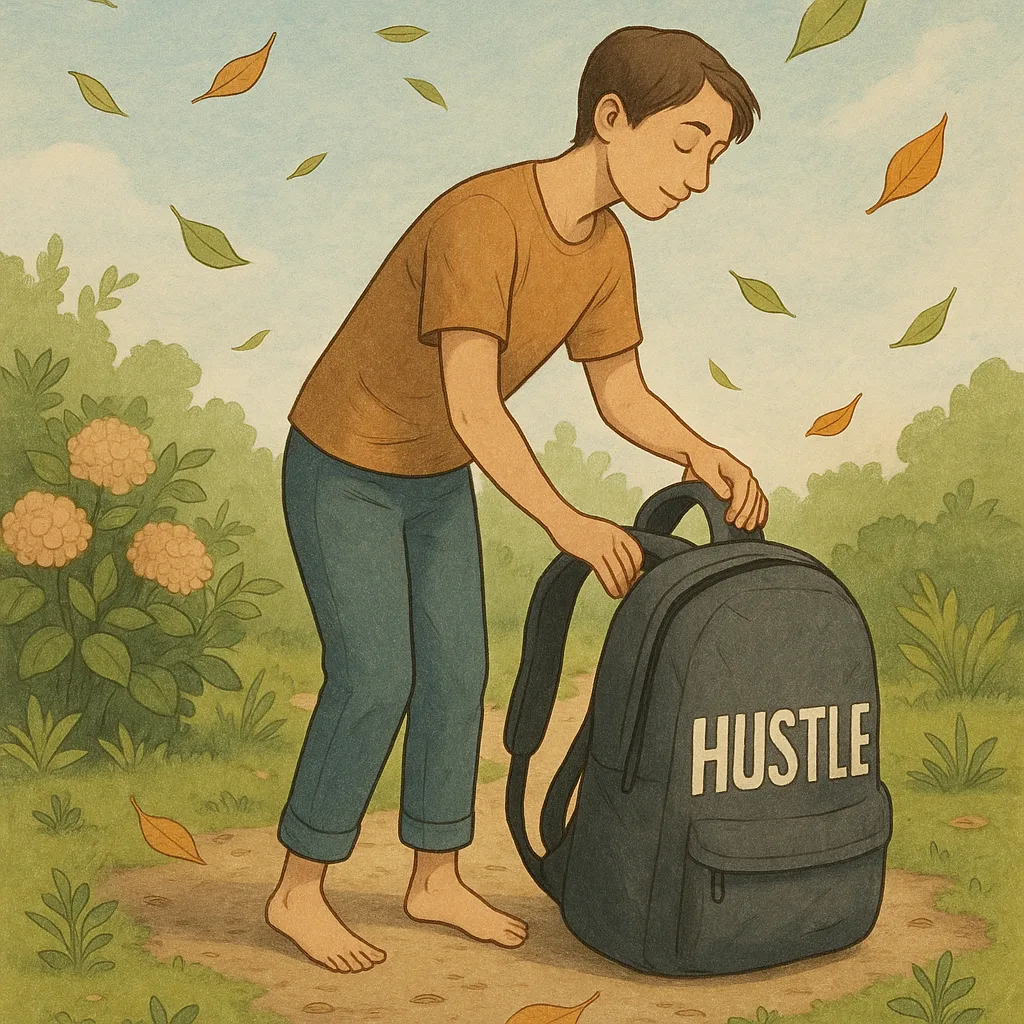 Mindful Release In Garden contemporary art piece for any space