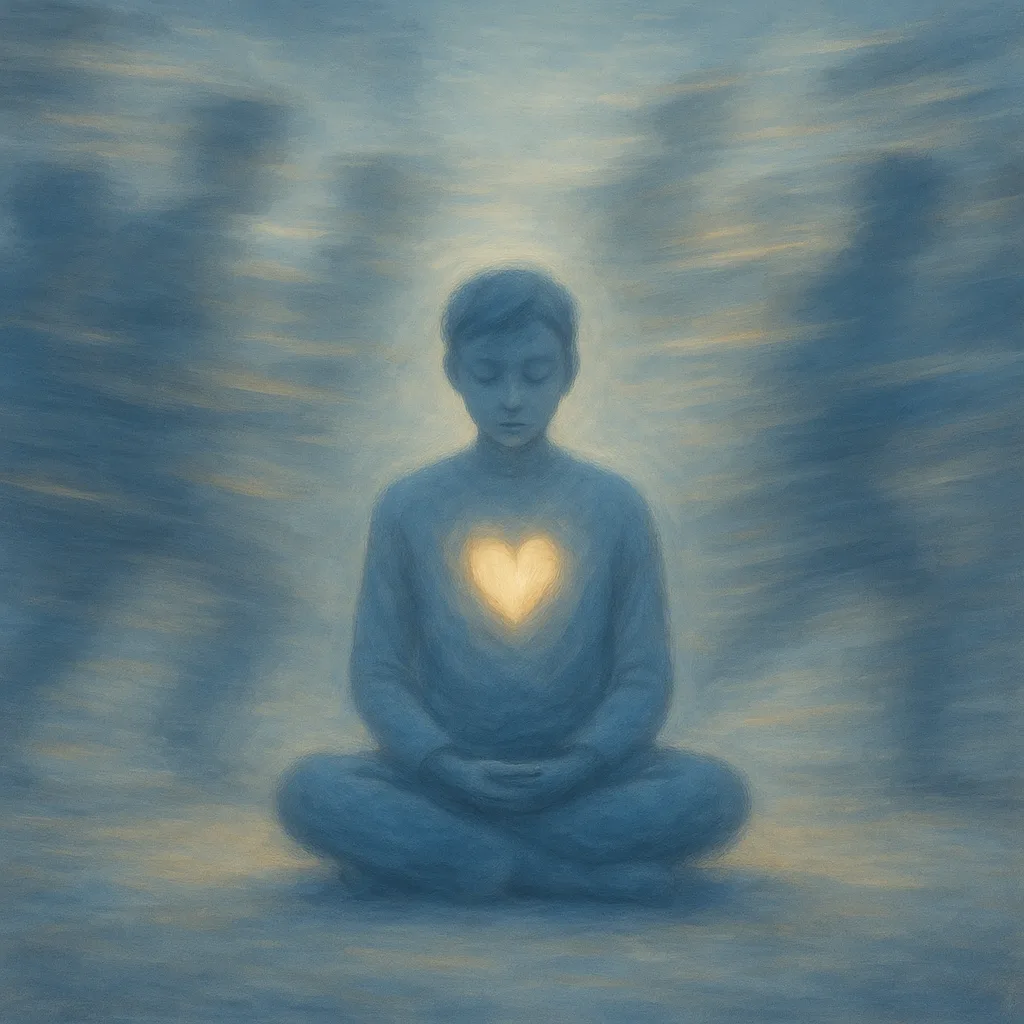 Peace Amidst Chaos modern art print for studio or study