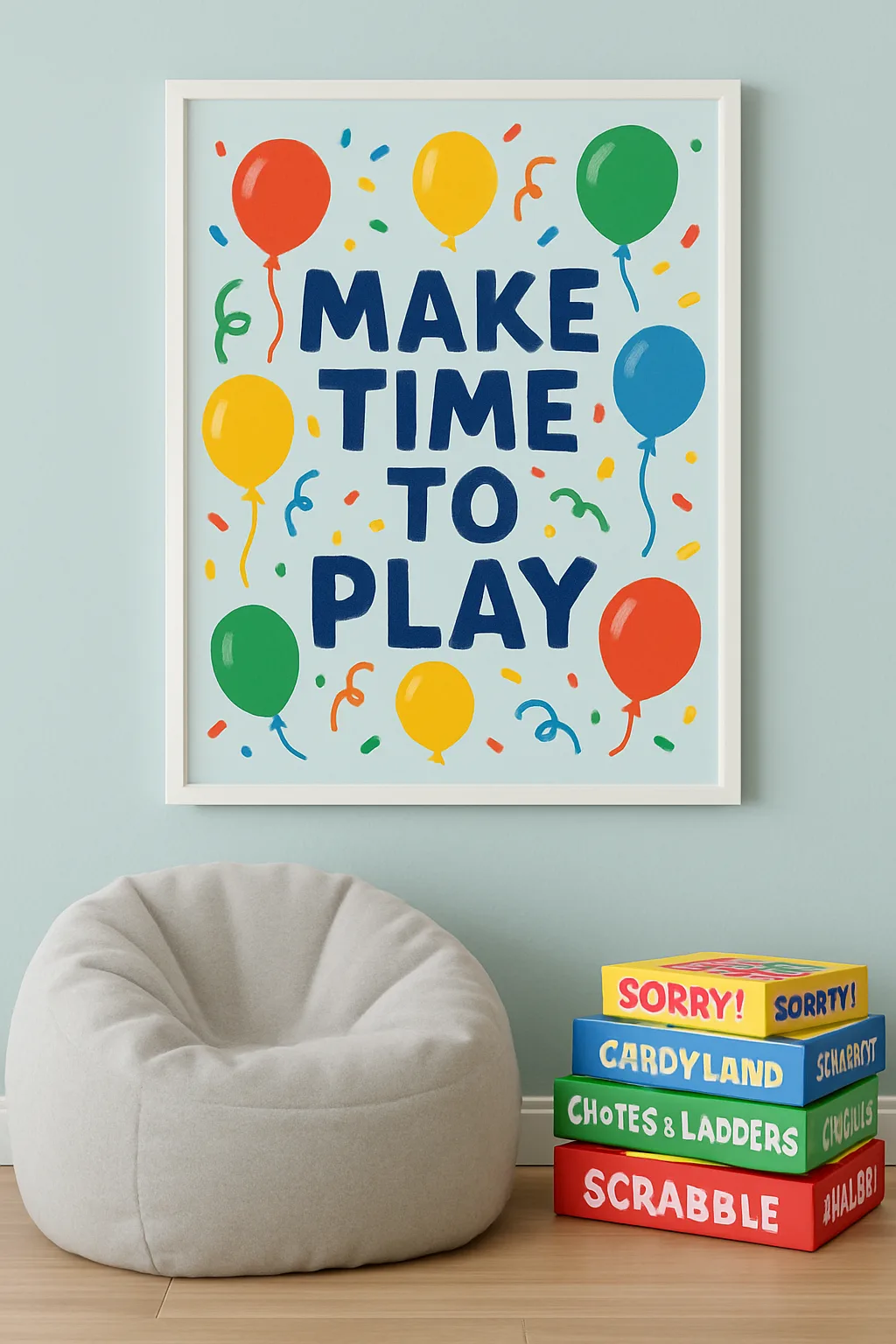 Playful Party Vibes fine art poster for office walls