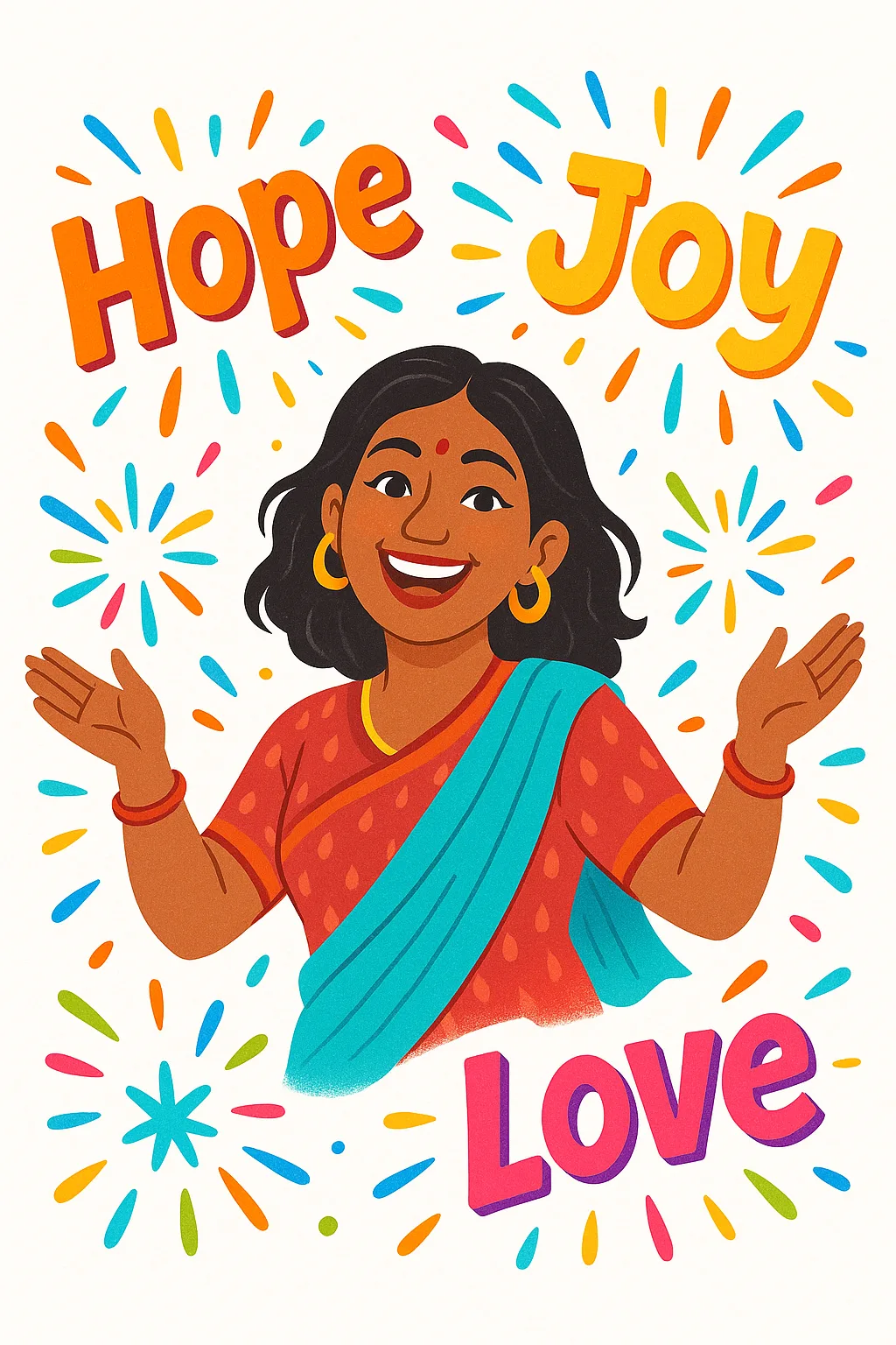 Radiant Positivity wall art print for home decor