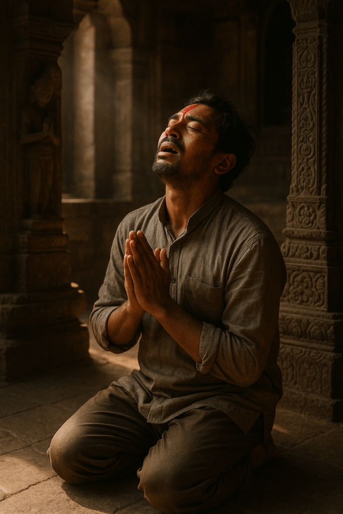 Serene Temple Reflection wall art print for home decor