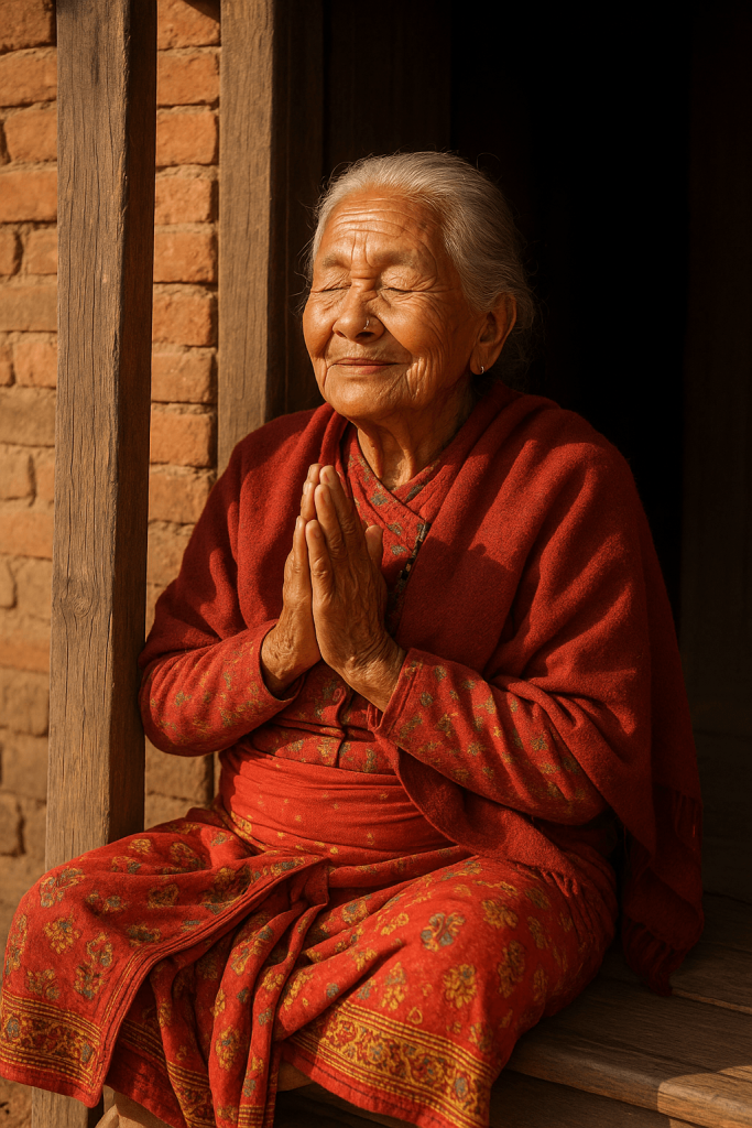 Peaceful Morning Namaste high‑resolution printable wall decor