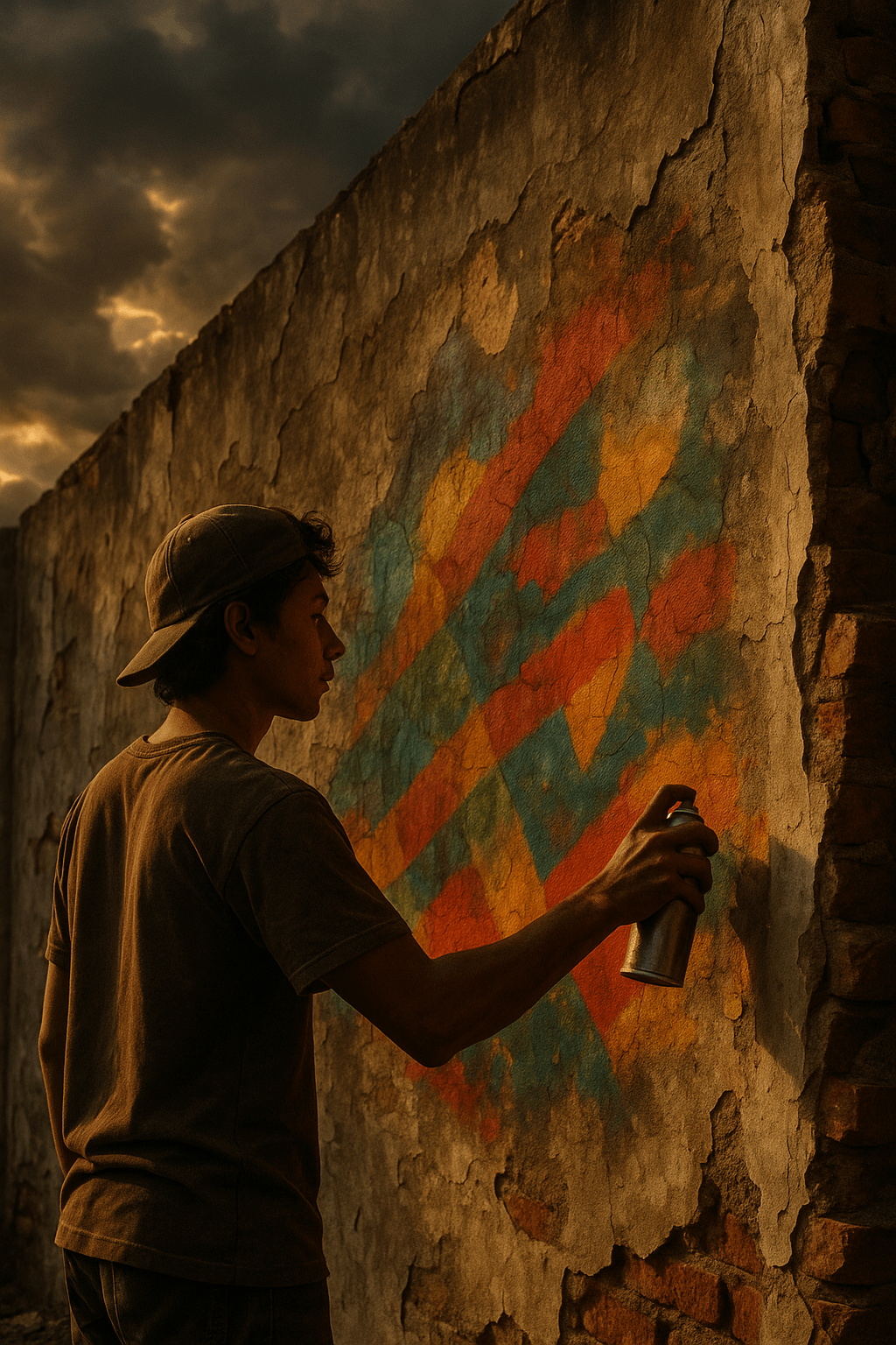 Colorful Urban Transformation high‑resolution printable wall decor