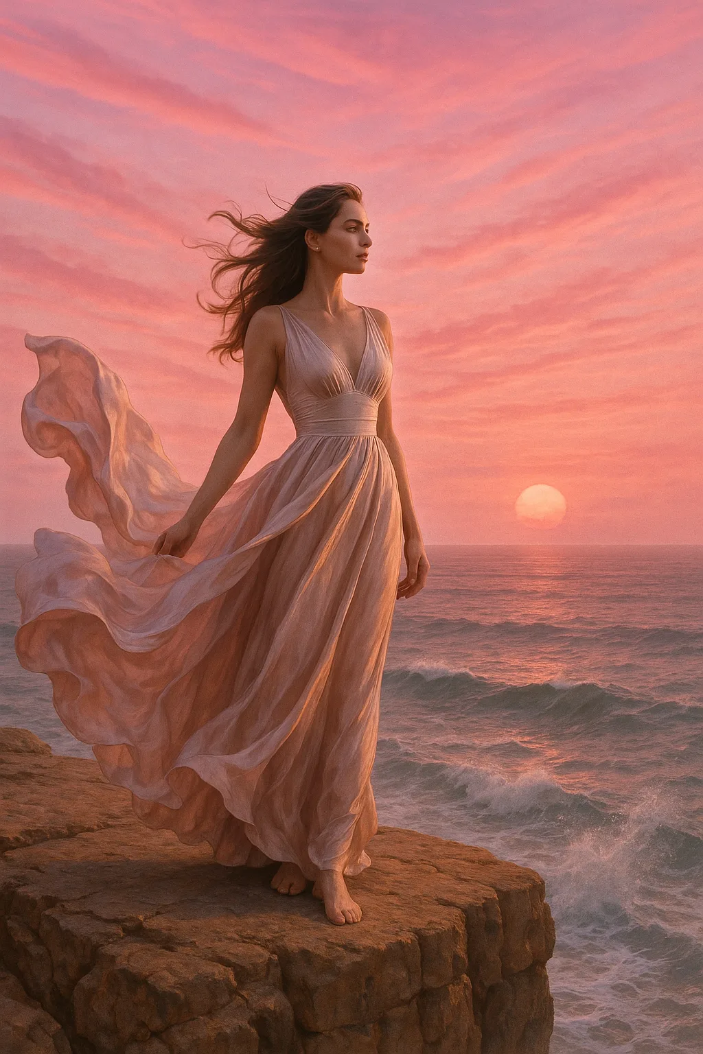 Serene Sunset Elegance printable art for gallery wall