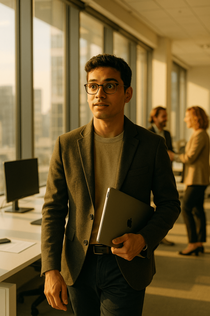 Ambitious Office Arrival contemporary art piece for any space