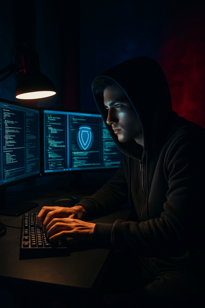 Nocturnal Cyber Warrior modern art print for studio or study