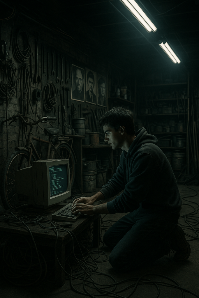 Tech Haven In Garage wall art print for home decor