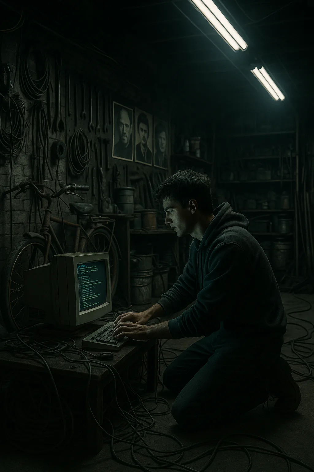 Tech Haven In Garage wall art print for home decor