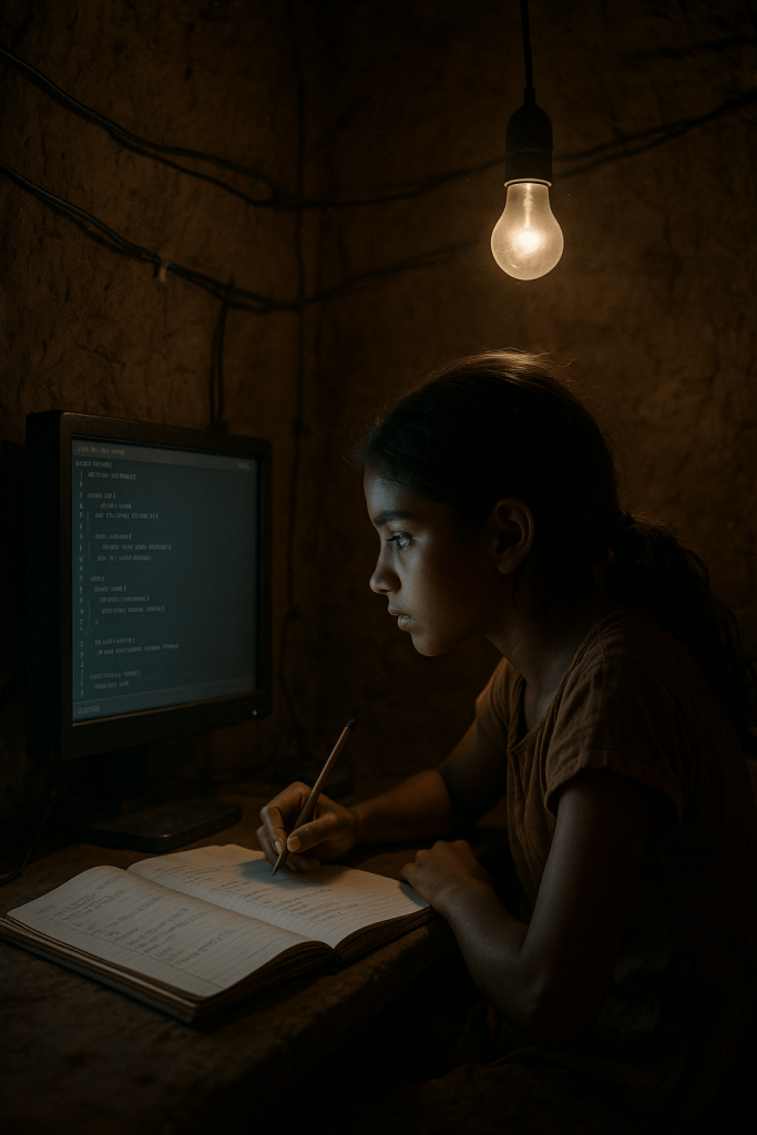 Girl's Coding Sanctuary contemporary art piece for any space