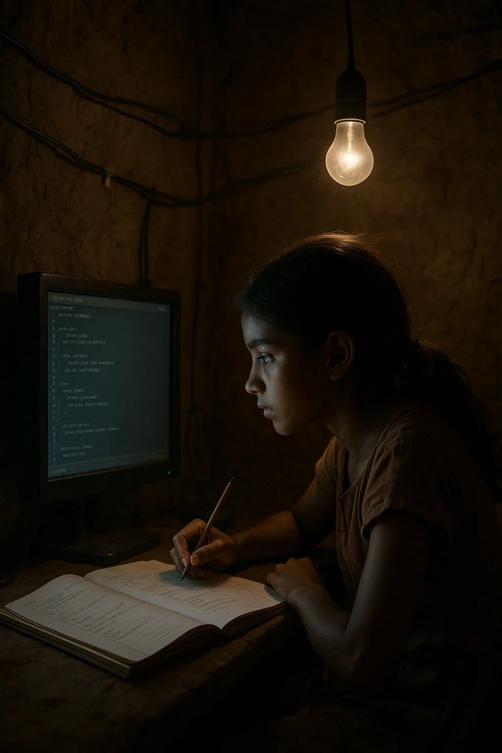 Girl's Coding Sanctuary contemporary art piece for any space