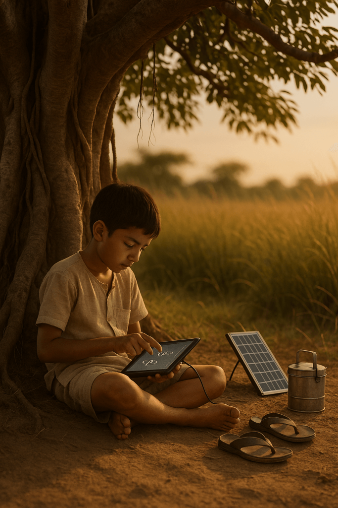 Rural Tech Serenity canvas wall art for living room