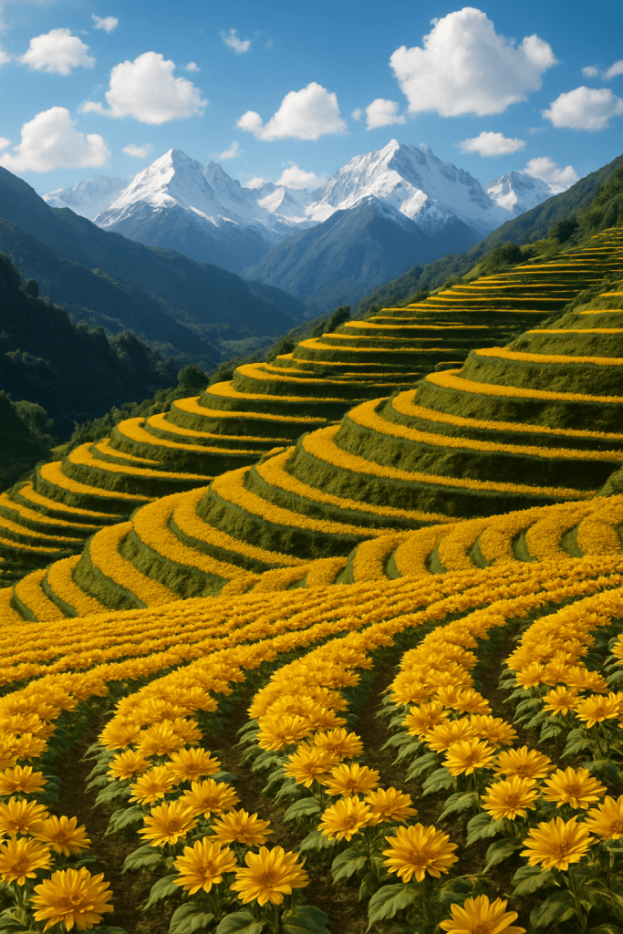 Golden Valley Panorama contemporary art piece for any space