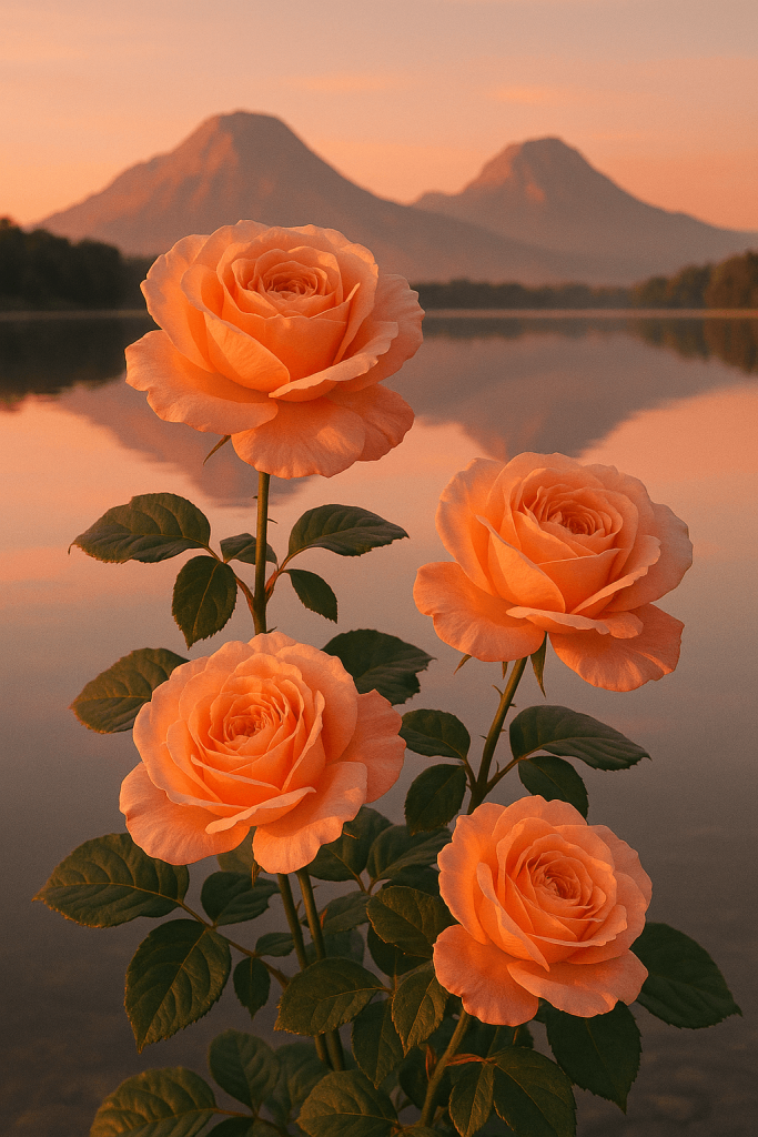 Blooms In Sunset Glow printable art for gallery wall