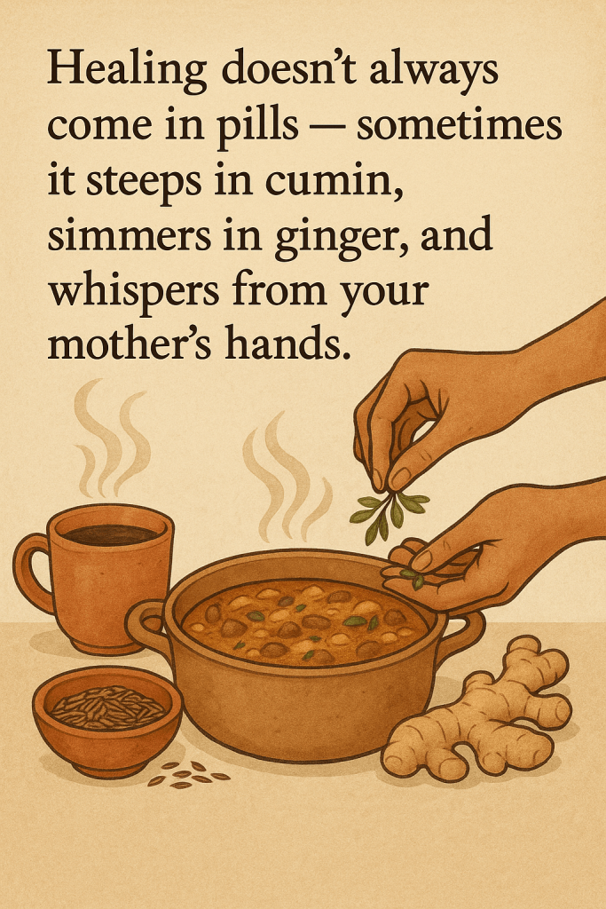 Healing Through Cooking modern art print for studio or study