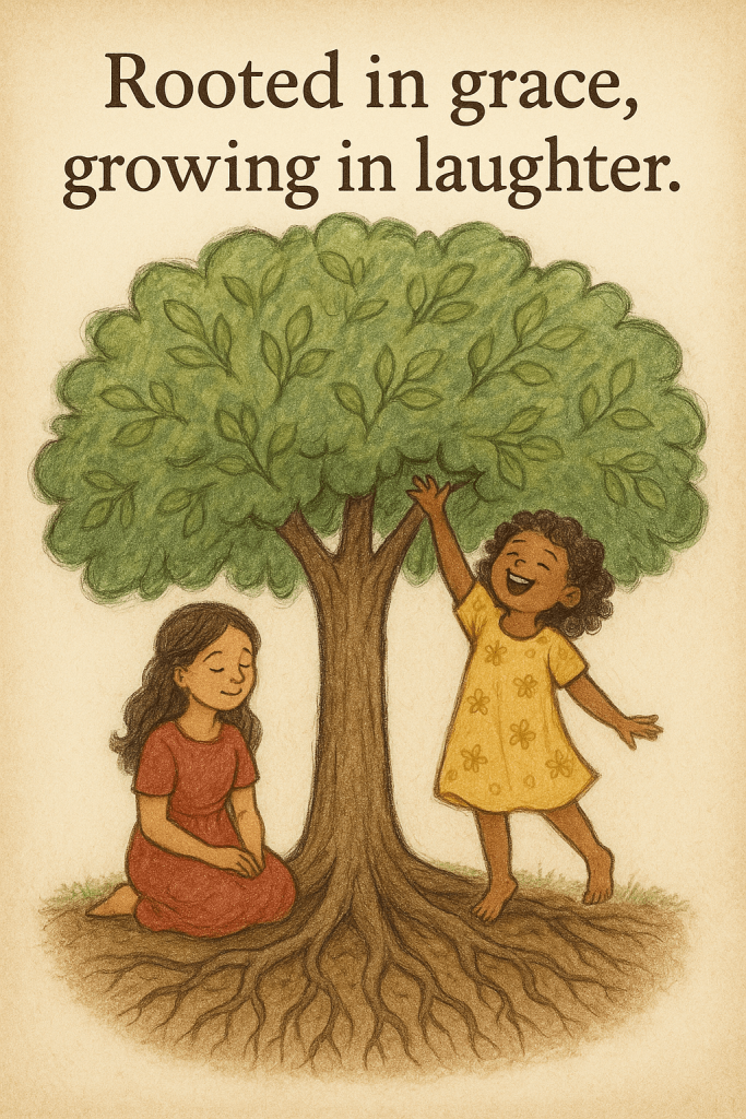 Graceful Growth modern art print for studio or study