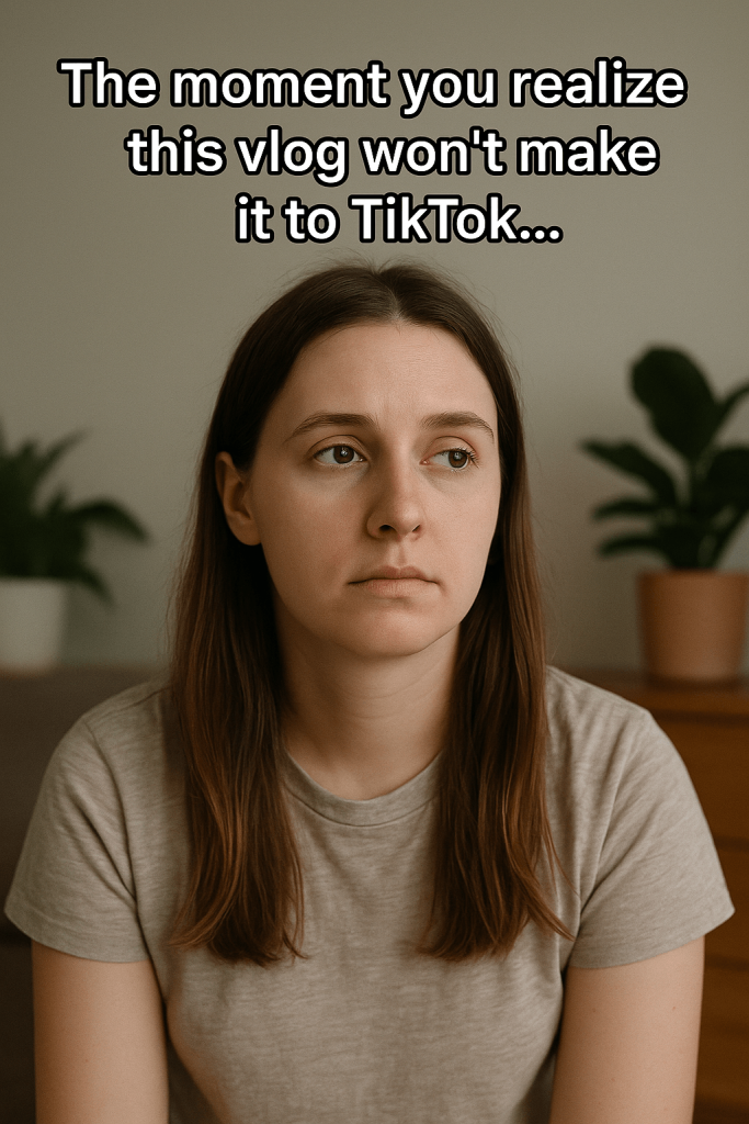 Vlogger's Awkward Realization high‑resolution printable wall decor