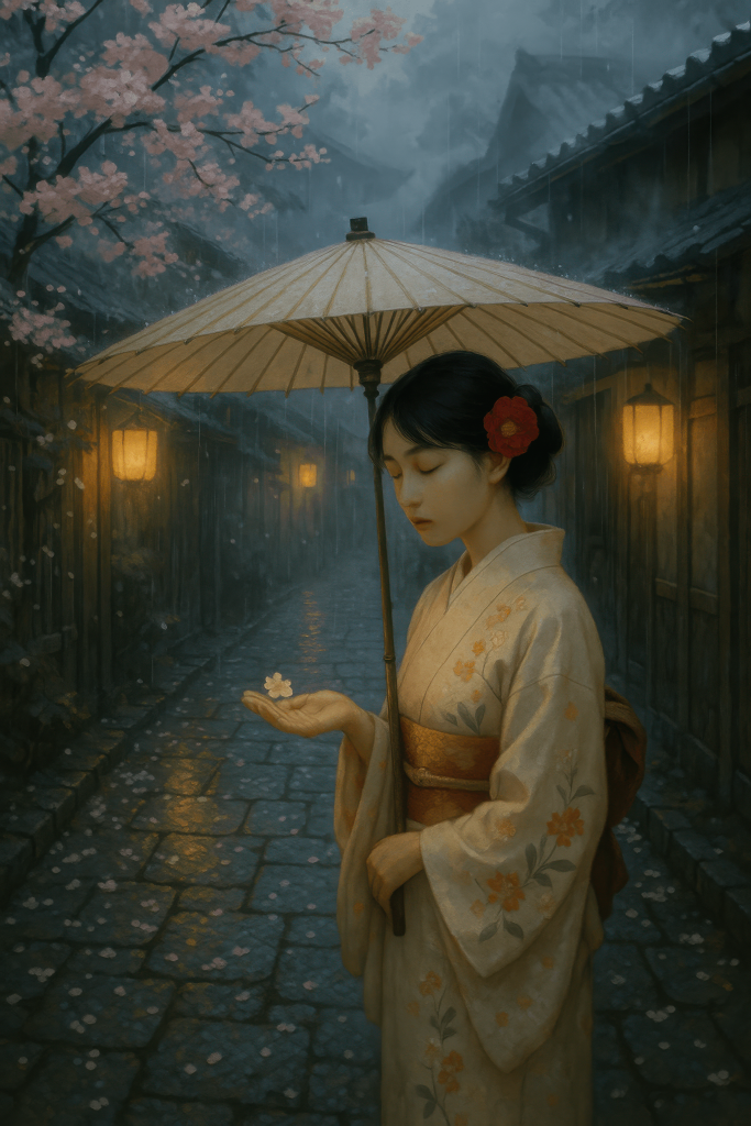 Kyotos Tranquil Blossom Moment printable art for gallery wall