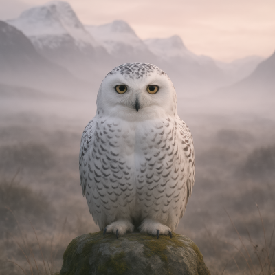 Mystical Snowy Owl(4K)