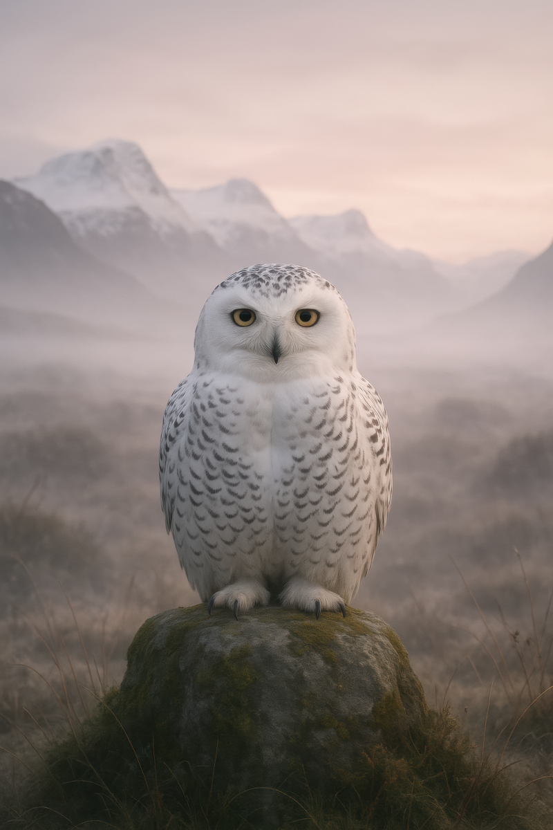Mystical Snowy Owl