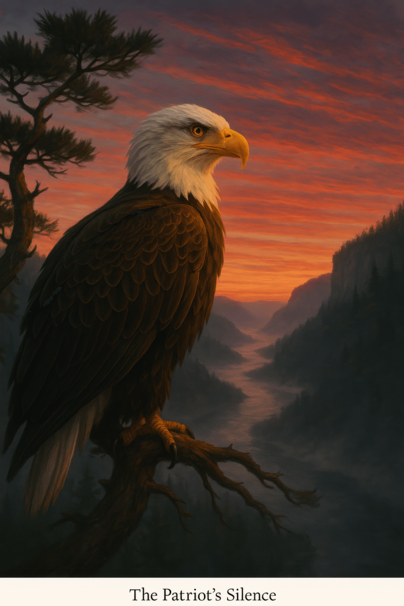Eagle's Dawn Vigil fine art poster for office walls