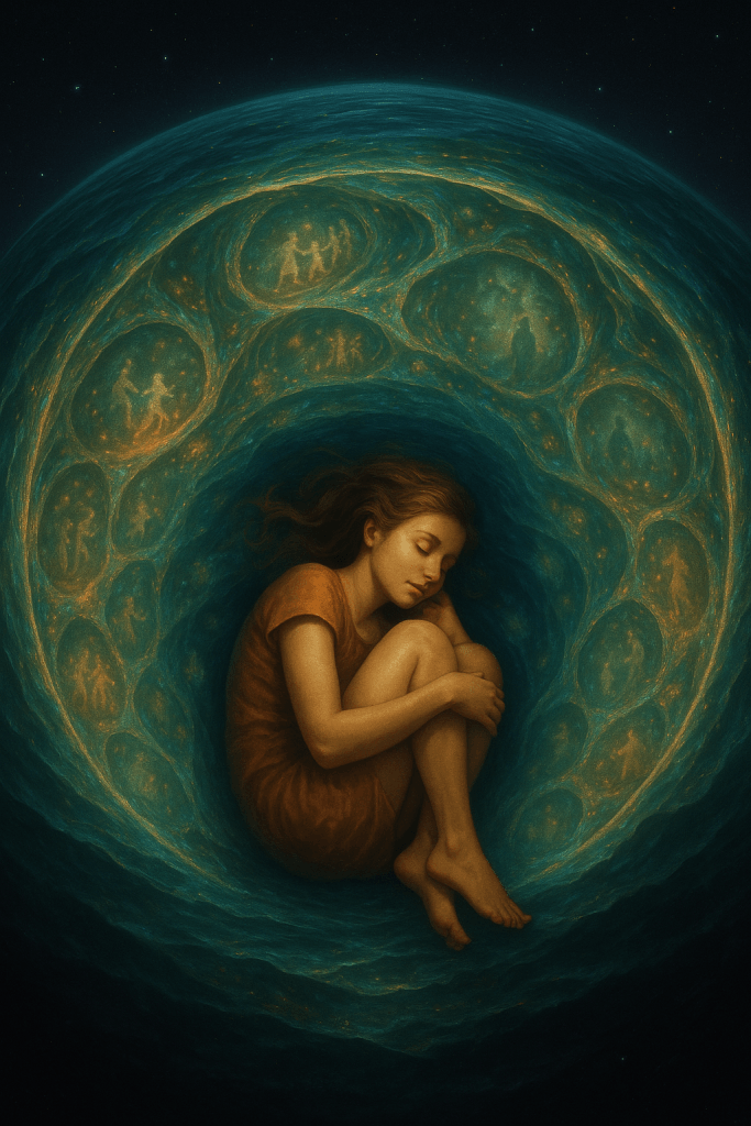 Ocean Memory Cocoon modern art print for studio or study