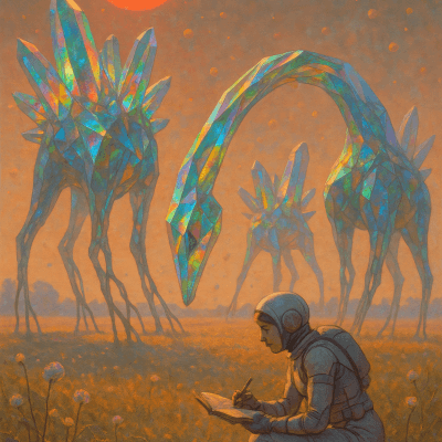 Crystalline Creatures Sketching (4k)