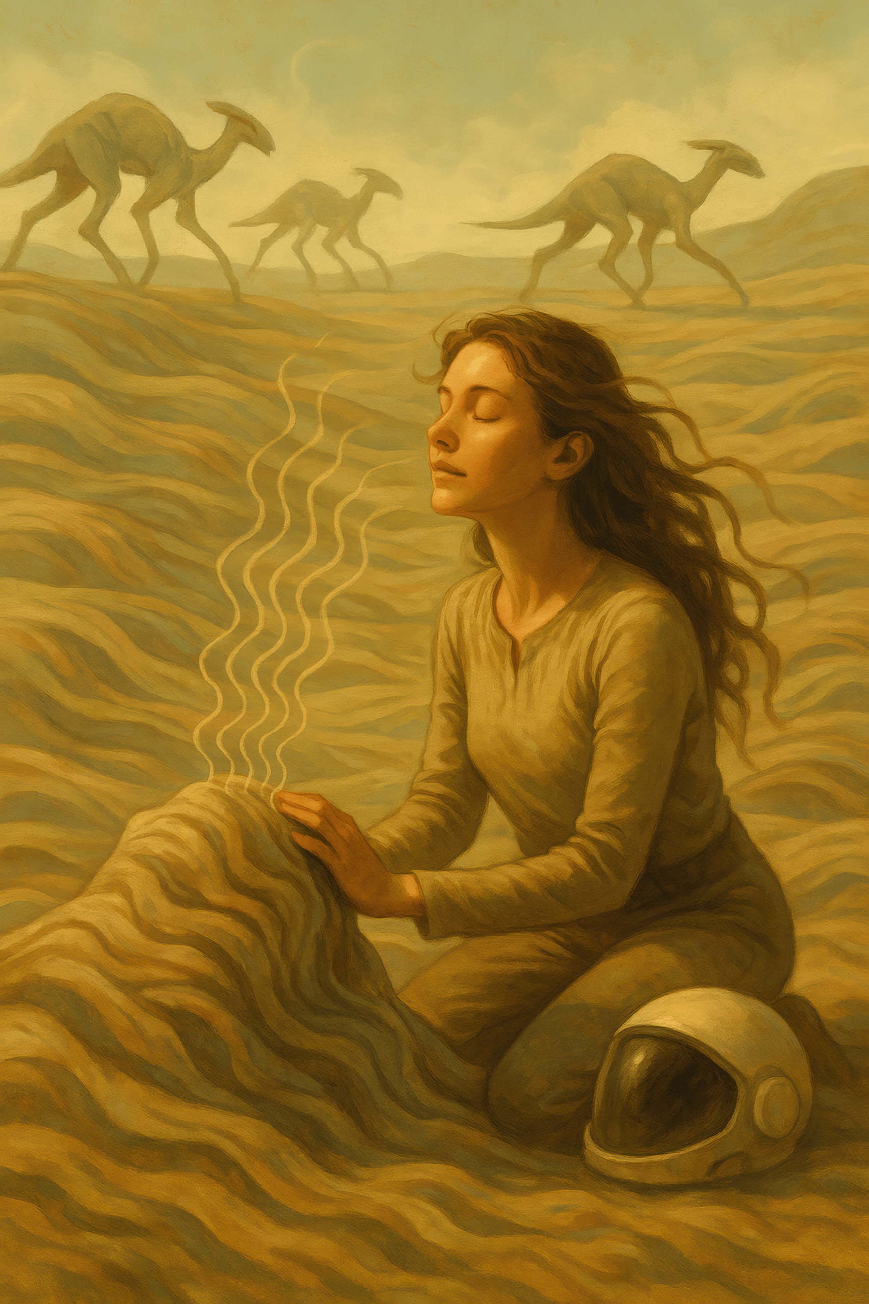 Reverent Listener's Harmony canvas wall art for living room