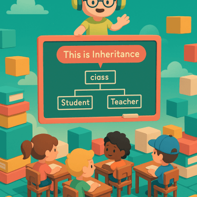 Digital Classroom Oop modern art print for studio or study