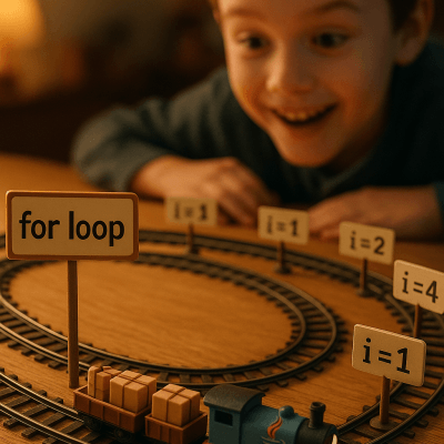 Model Train Loop high‑resolution printable wall decor