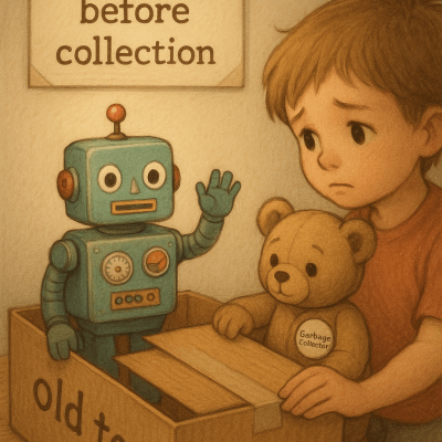 Toy Robot Farewell canvas wall art for living room