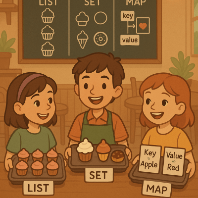 Java Collections Cafรฉ digital artwork for bedroom or office