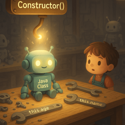 Robot's First Steps wall art print for home decor