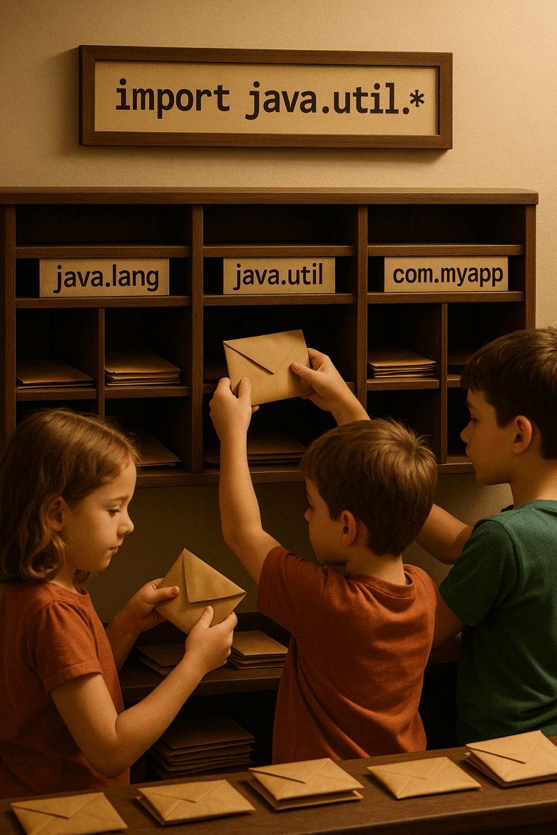 Organized Mailroom Sorting