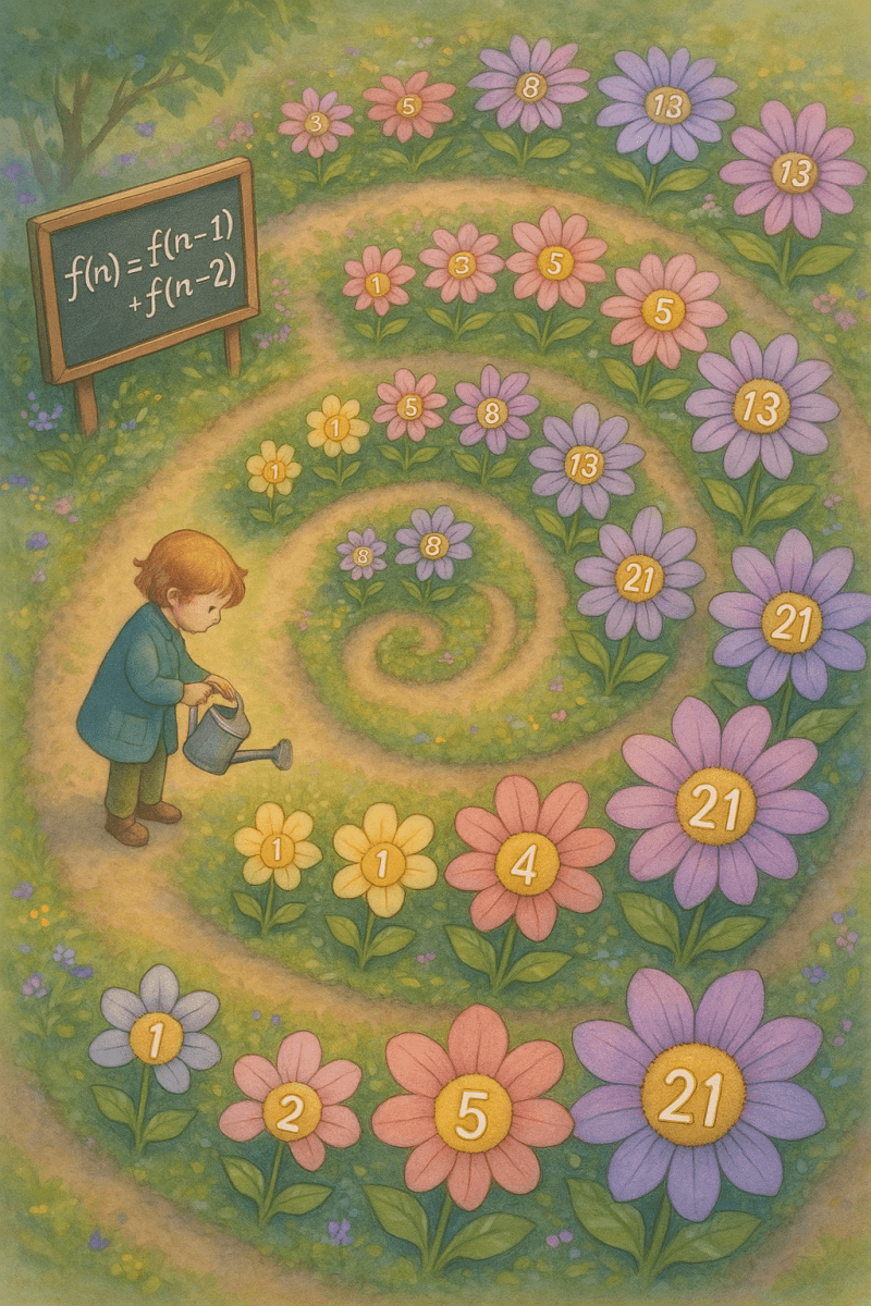 Fibonacci Flower Spiral
