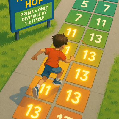 Prime Number Hopscotch highโresolution printable wall decor