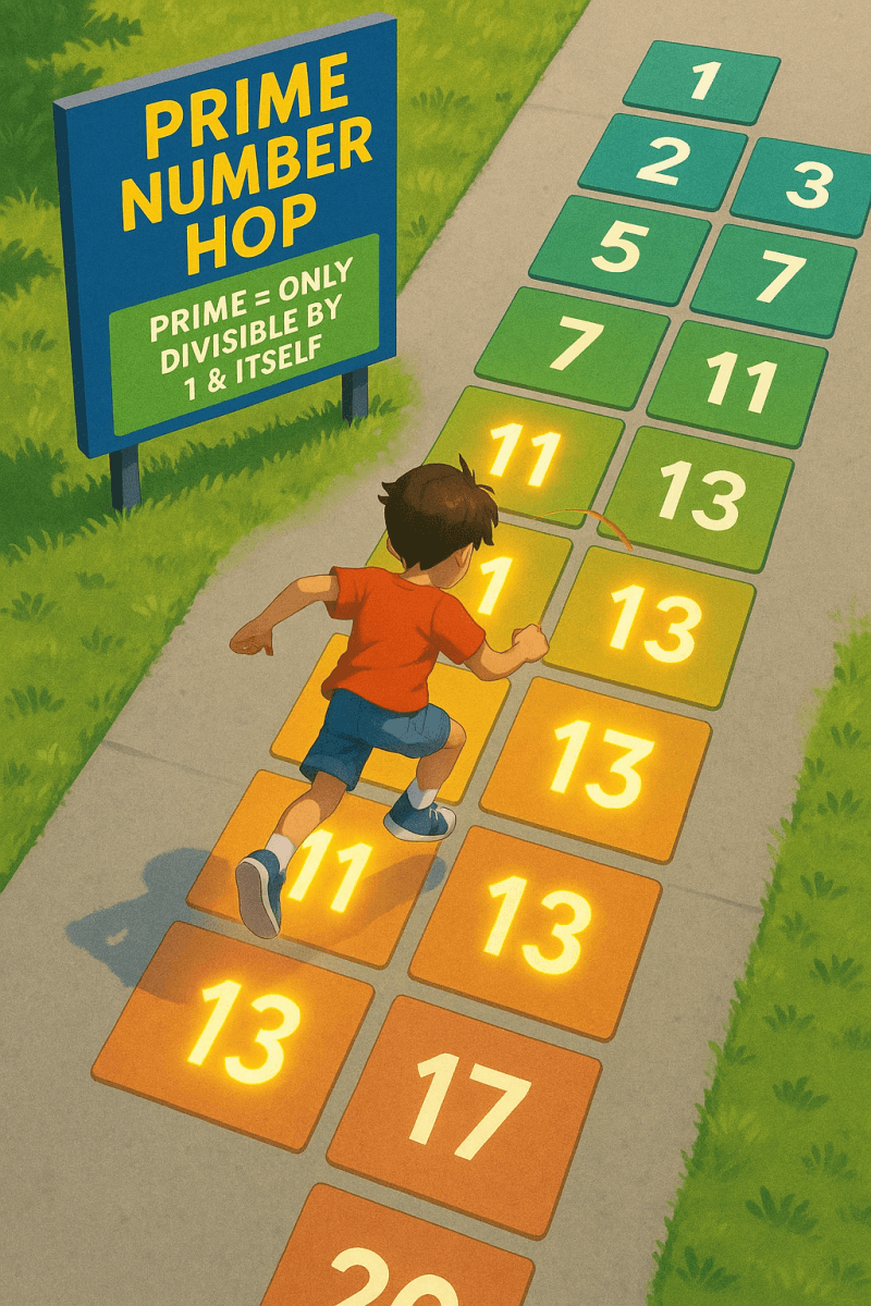 Prime Number Hopscotch